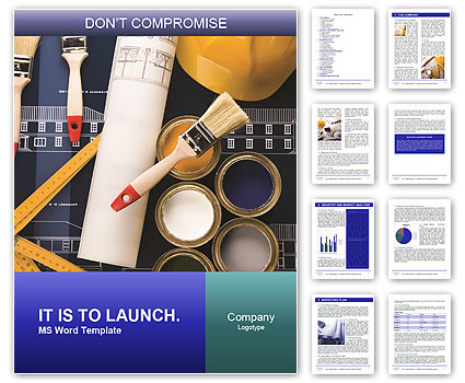 Architecture Building Plan and Colour Samples Word Template