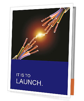 Electric Lighting Between Two Robots' Hands Presentation Folder