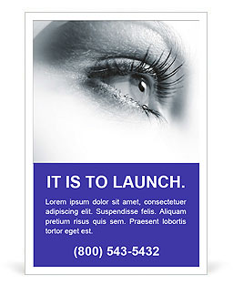 Sharp Woman's Eyes Ad Template
