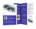 Sharp Woman's Eyes Brochure Template