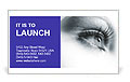 Sharp Woman's Eyes Business Card Template