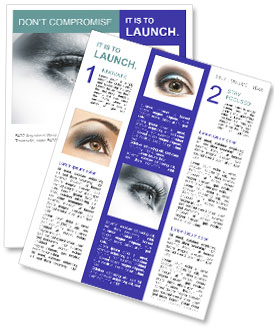 Sharp Woman's Eyes Newsletter Template