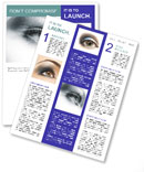 Sharp Woman's Eyes Newsletter Template