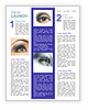 Sharp Woman's Eyes Newsletter Template