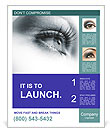 Sharp Woman's Eyes Poster Template