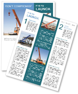 Construction Crane Newsletter Template