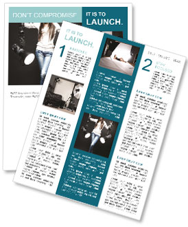 Girl with Studio Light Newsletter Template