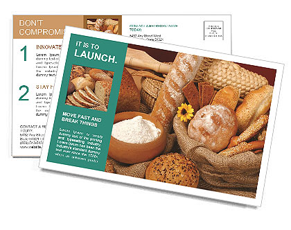 Home-Made Bakery Postcard Template