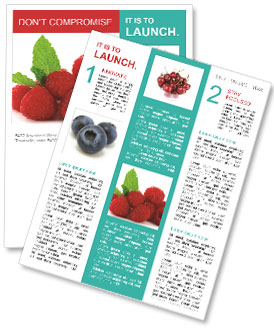 Fresh Raspberries Newsletter Template