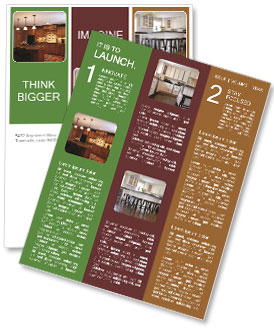 Wooden Kitchen Interior Newsletter Template