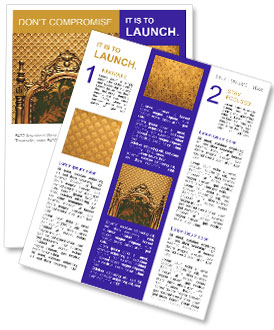Vintage Golden Chair Newsletter Template