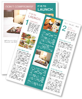 Breakfast Tray in Bed Newsletter Template