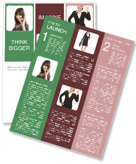 Young Lady Showing Excellence Gesture Newsletter Template