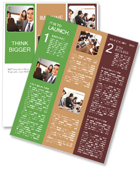 Team of Colleagues Working Together Newsletter Template