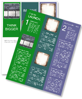 Film Negative on Grey Background Newsletter Template