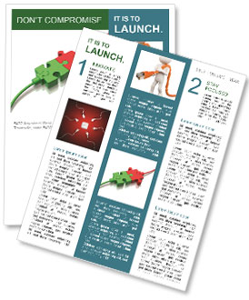 Puzzle Safety Plug Newsletter Template