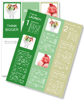 Bowl with Icecream Newsletter Template