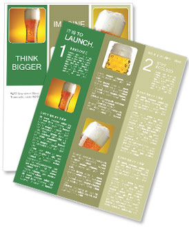 Frosty Glass of Beer Newsletter Template