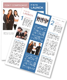 Corporate Team Photo Newsletter Template