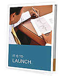 Businessman Writing Financial Report Presentation Folder