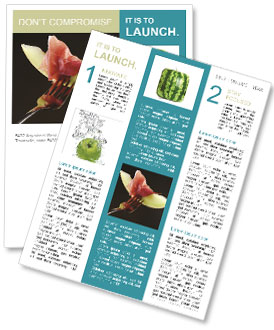Appetizing Melon with Ham Newsletter Template
