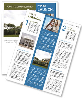 Private Cottage and Green Garden Newsletter Template