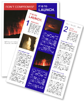 Erupting Volcanoes Newsletter Template