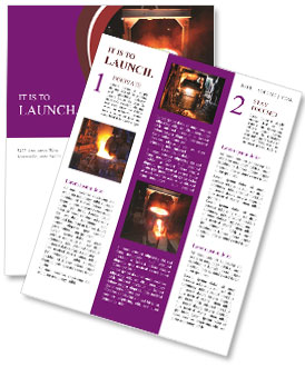 Liquid Metal Pouring Newsletter Template