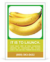 High in Nutritions Bananas Ad Template