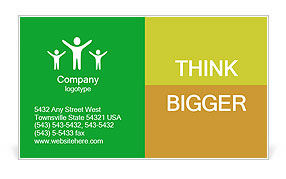 High in Nutritions Bananas Business Card Template