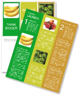 High in Nutritions Bananas Newsletter Template
