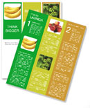 High in Nutritions Bananas Newsletter Template