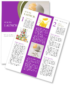 Orange in Egg Shell Newsletter Template