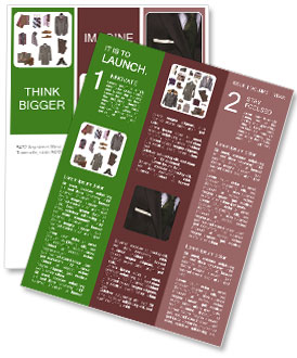 White Background Men's Clothing And Accessories Newsletter Template