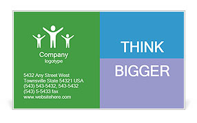 Blue Embroidery Business Card Template