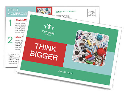 Process of Making Clothes Postcard Template