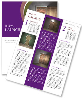 Impediment Created By A Brick Wall At The Entrance Newsletter Template