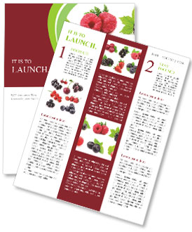 Close-Up Of Fully Ripe Berries - A Visual Treat! Newsletter Template