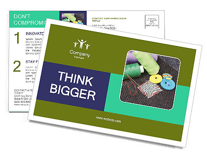 Selfmade Patch Postcard Template