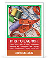 Pattern and Threads for Sewing Ad Template