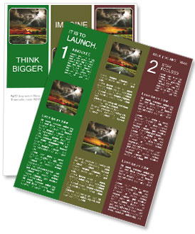 Navigating Stormy Skies On A Meadow Road Newsletter Template