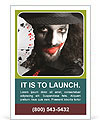 Studio Photoshoot Of Joker Holding Playing Cards Ad Template