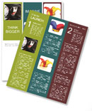 Studio Photoshoot Of Joker Holding Playing Cards Newsletter Template