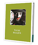 Studio Photoshoot Of Joker Holding Playing Cards Presentation Folder