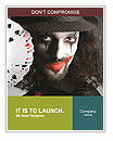 Studio Photoshoot Of Joker Holding Playing Cards Word Template