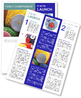 Yarn Thread Background Button: Add A Unique Touch To Your Designs Newsletter Template