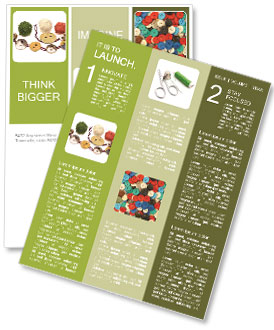 Button, Needle, And Thread: Essential Sewing Supplies Newsletter Template