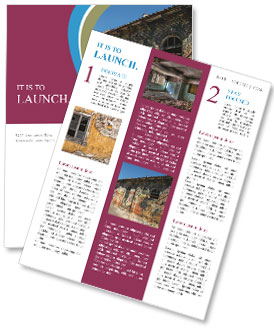 Exploring The Window Of An Abandoned Historic Structure Newsletter Template