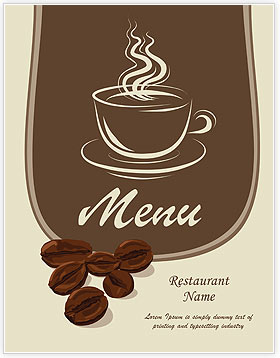 Coffee Grunge Menu Template