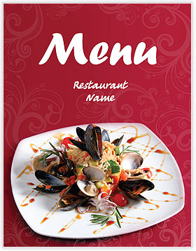 Seafood Menu Template